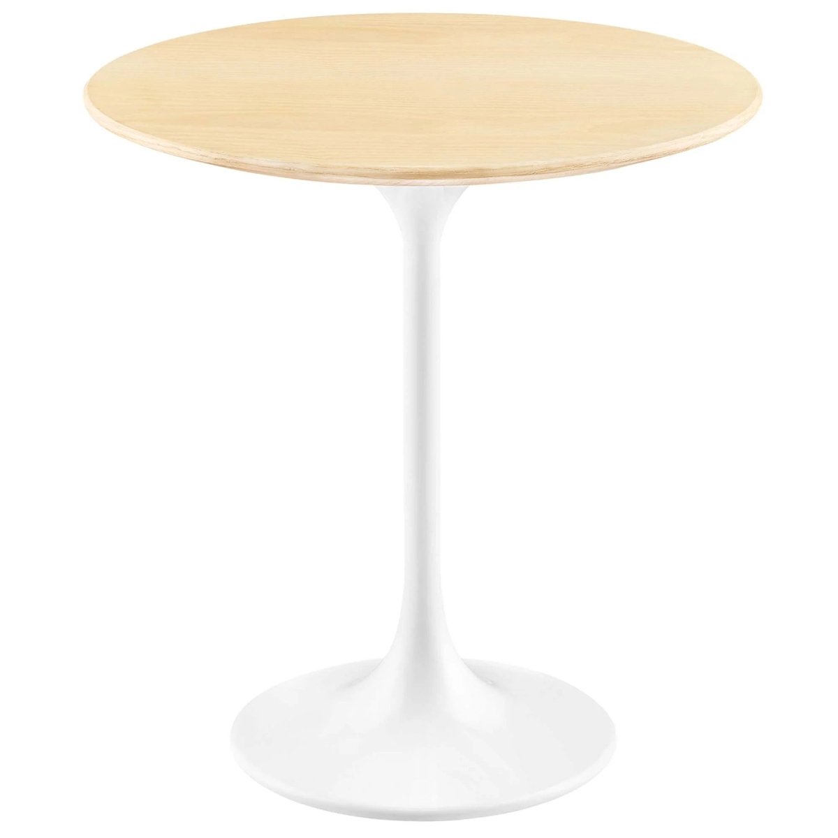 Round High Gloss Side Table with Pedestal Base – 20 Inch - End & Side Tables available at Alpine Outlets in Denver