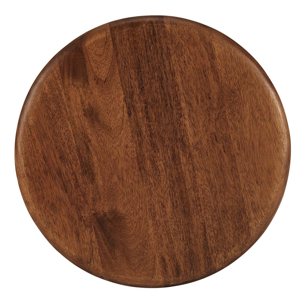 Round Mango Wood Side Table Pedestal Design – 16 Inch - End & Side Tables available at Alpine Outlets in Denver