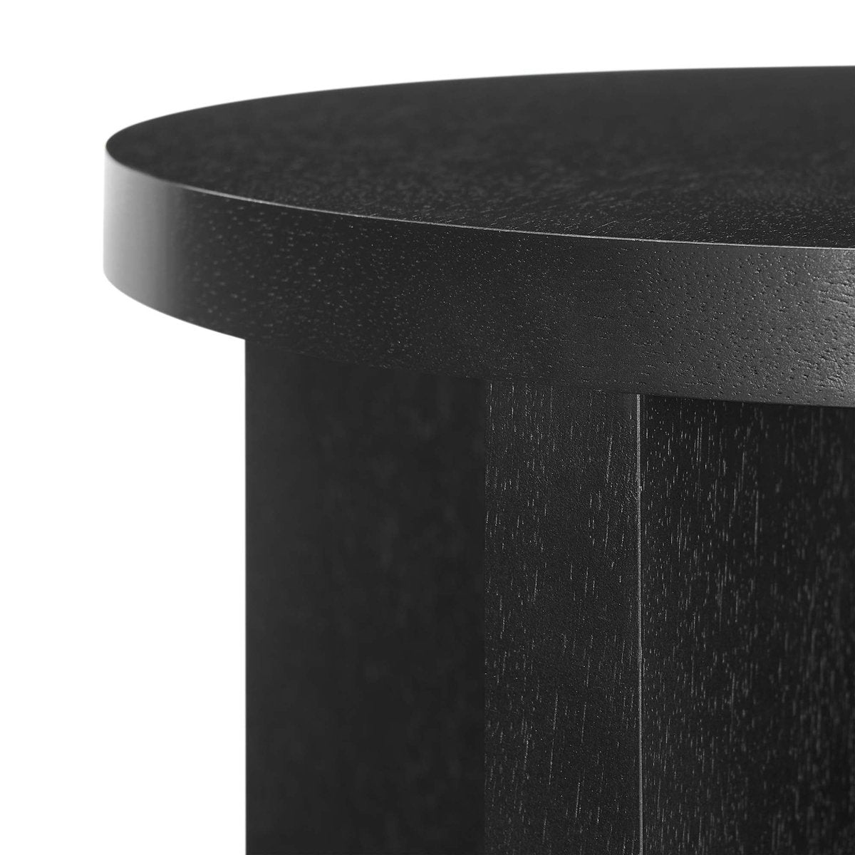 Round Mango Wood Side Table with X Base – 16 Inch - End & Side Tables available at Alpine Outlets in Denver
