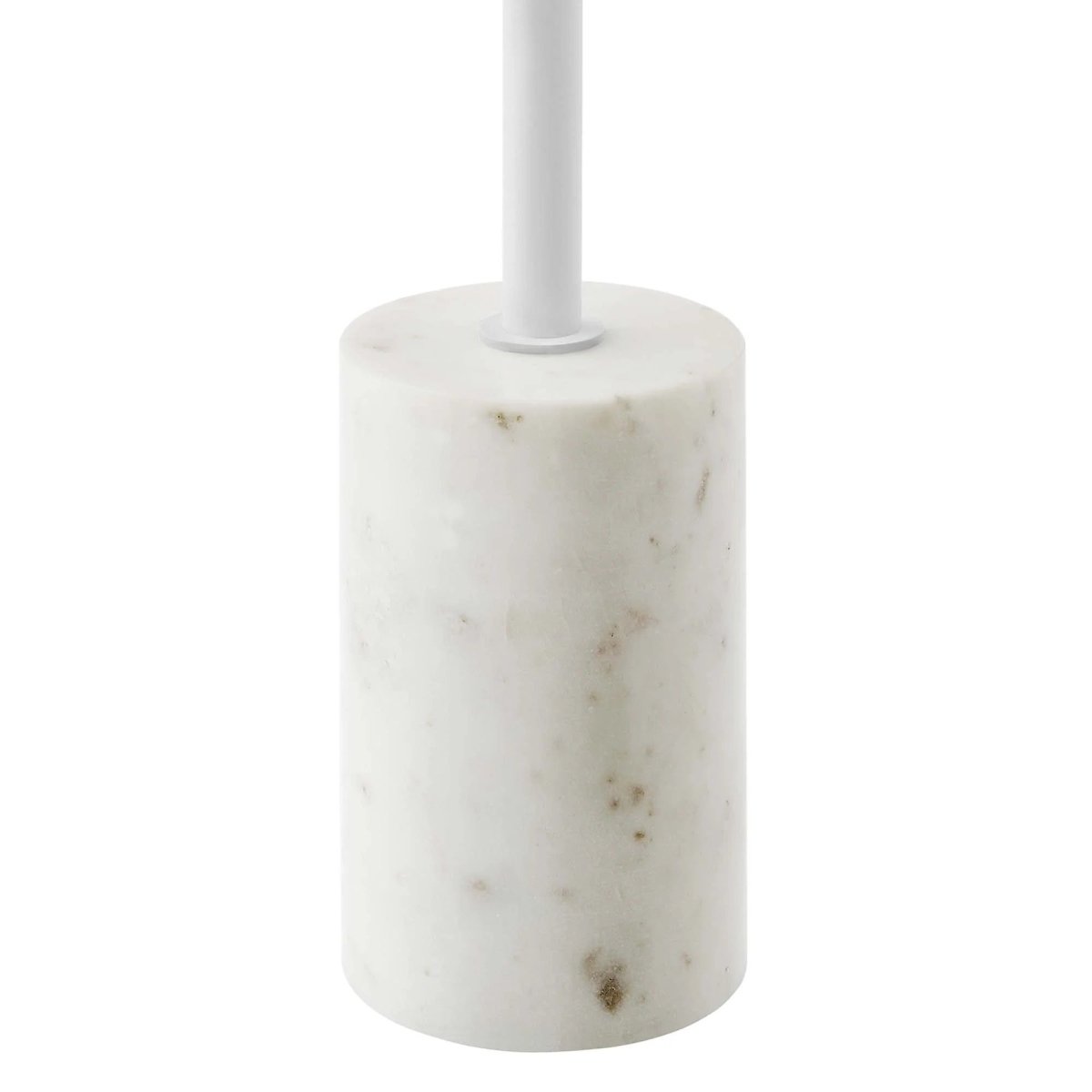 Round Marble Base Side Table with Iron Top β 14 Inch - End & Side Tables available at Alpine Outlets in Denver
