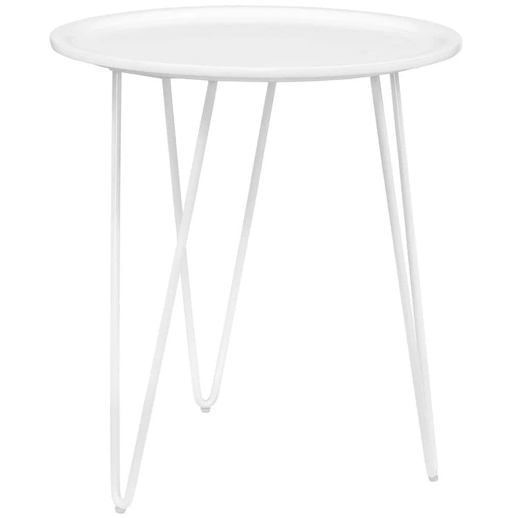 Round Mid Century Side Table with Hairpin Legs – 19 Inch - End & Side Tables available at Alpine Outlets in Denver