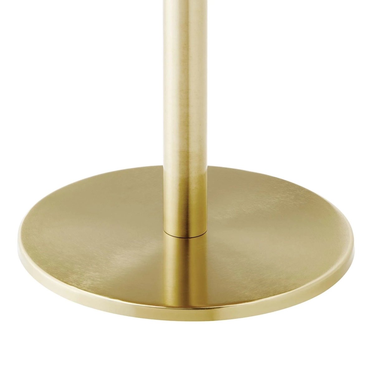 Round White Marble Side Table with Metal Base – 20 Inch - End & Side Tables available at Alpine Outlets in Denver