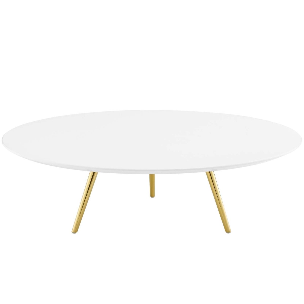 Round Wood Coffee Table with Tripod Base - Coffee Tables available at Alpine Outlets in Denver