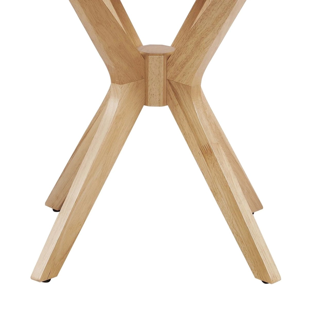 Round Wood Side Table with Intersecting Base – 24 Inch - End & Side Tables available at Alpine Outlets in Denver