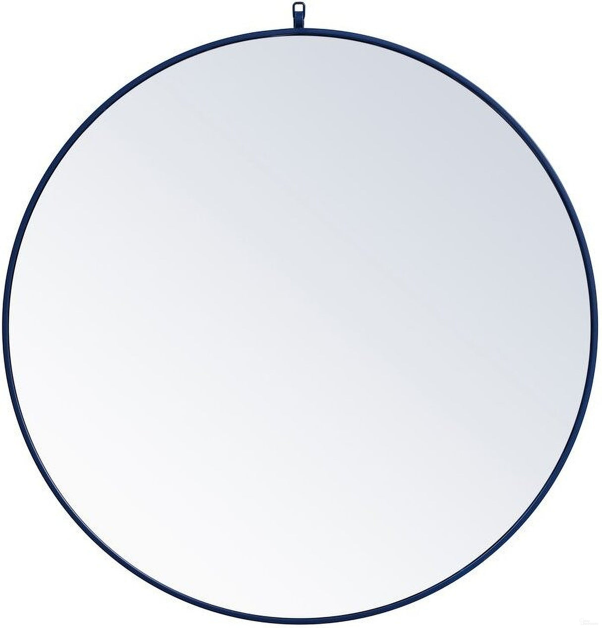 Rowan 39 Inch Blue Round Wall Mirror
