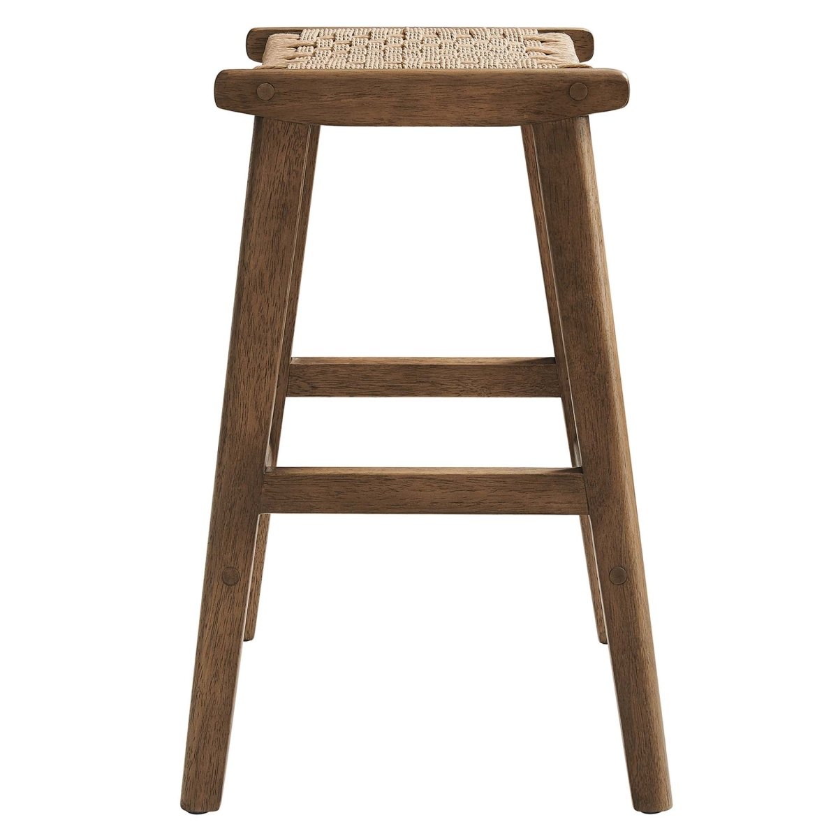 Saoirse Woven Rope Wood Counter Stool Set of 2 - Stools available at Alpine Outlets in Denver