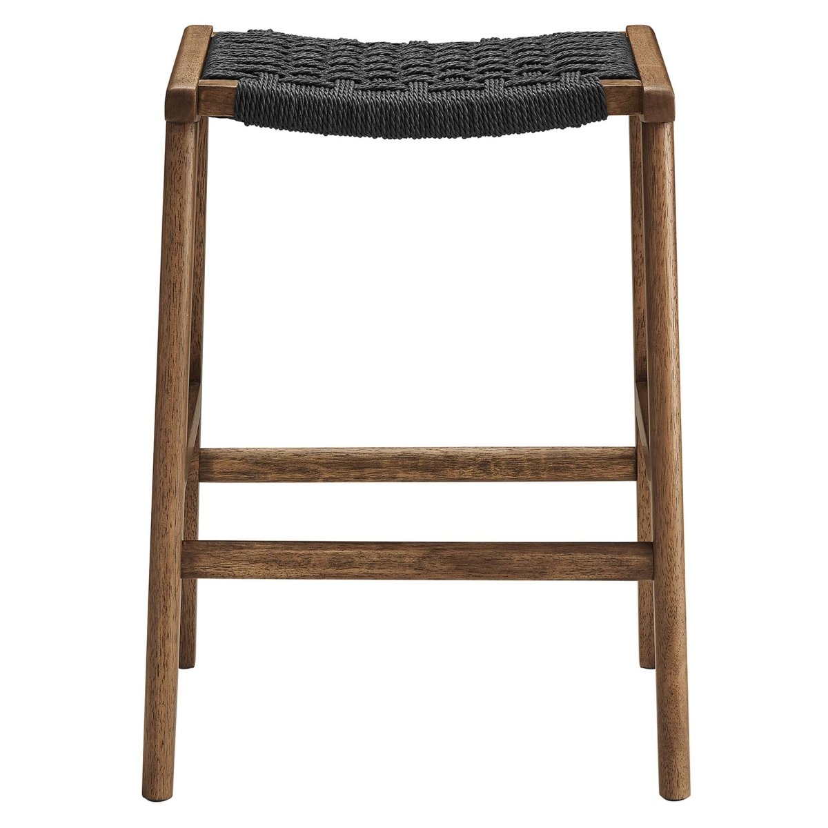 Saoirse Woven Rope Wood Counter Stool Set of 2 - Stools available at Alpine Outlets in Denver