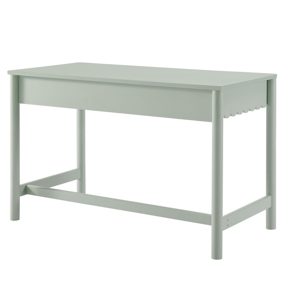 47" Sage Scallop Writing Desk with Drawer - Workspace - Alpine Outlets