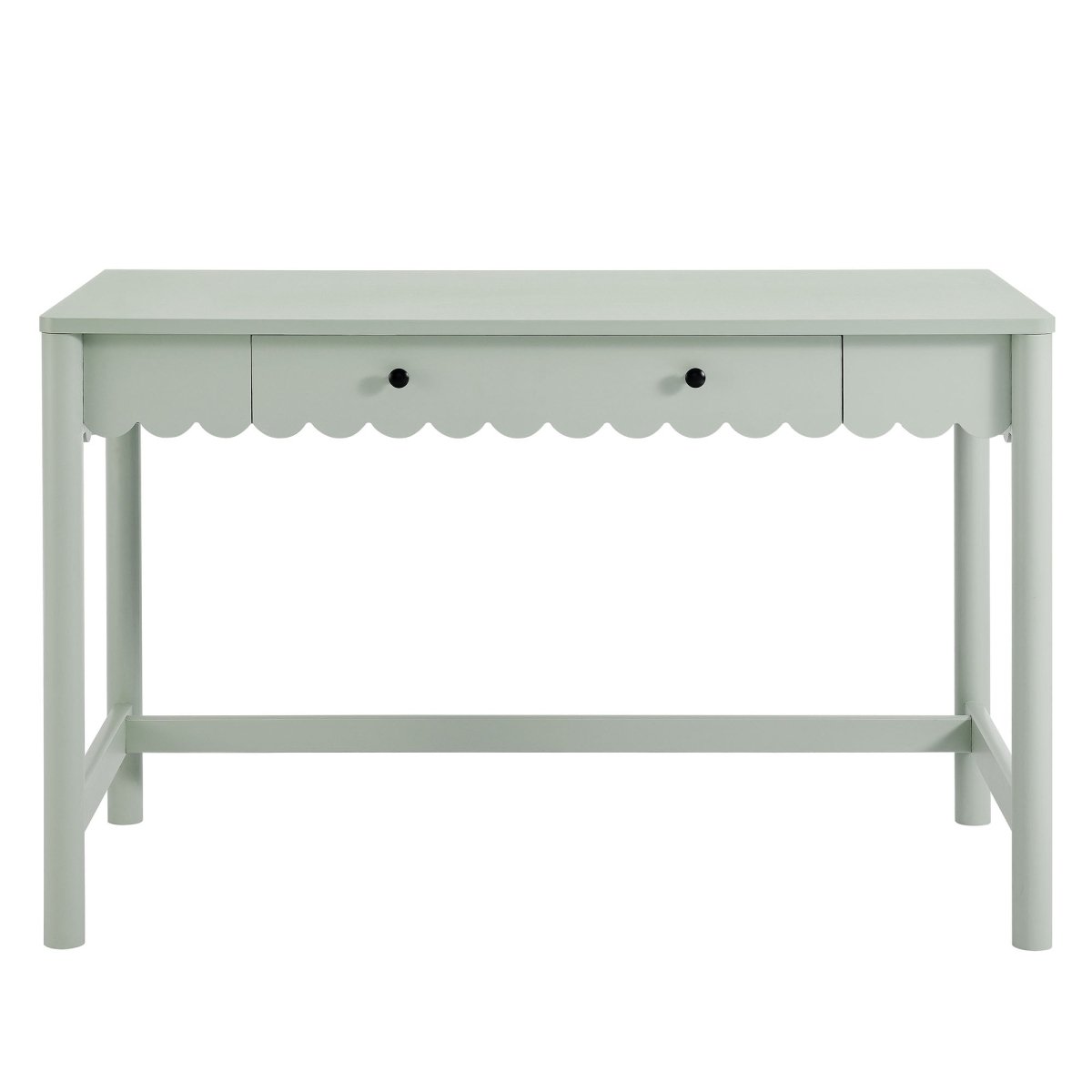 47" Sage Scallop Writing Desk with Drawer - Workspace - Alpine Outlets