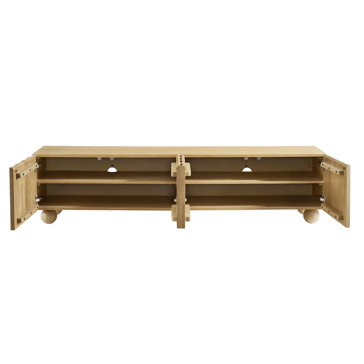 Scalloped Wood TV Stand 71 Inch - TV Stands available at Alpine Outlets in Denver