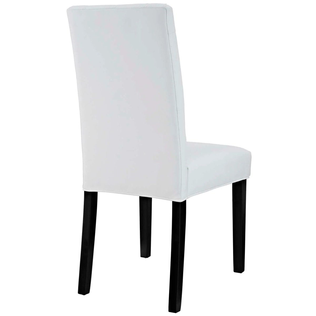 Set of 2 Button Tufted Faux Leather Dining Side Chairs - Dining Chairs available at Alpine Outlets in Denver