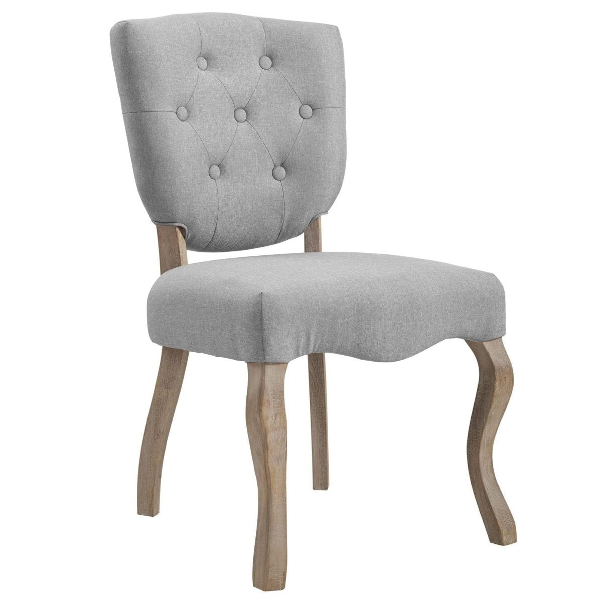 Set of 2 Button Tufted Velvet Vintage French Dining Side Chairs - Dining Chairs available at Alpine Outlets in Denver