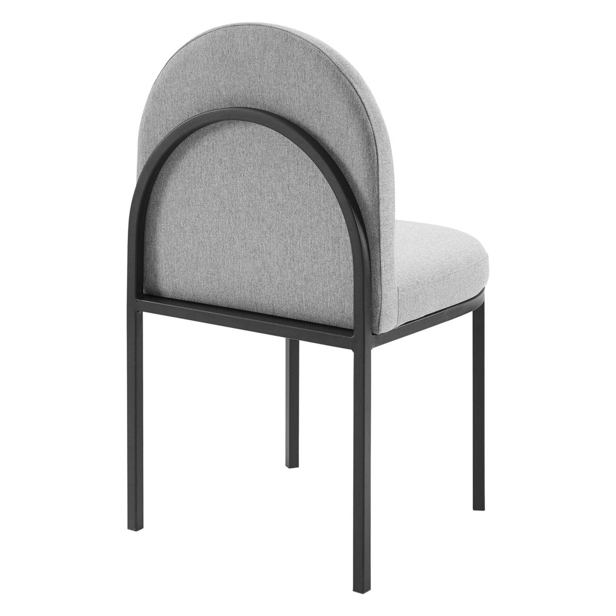 Set of 2 Channel Tufted Clamshell Fabric Dining Side Chairs - Dining Chairs available at Alpine Outlets in Denver