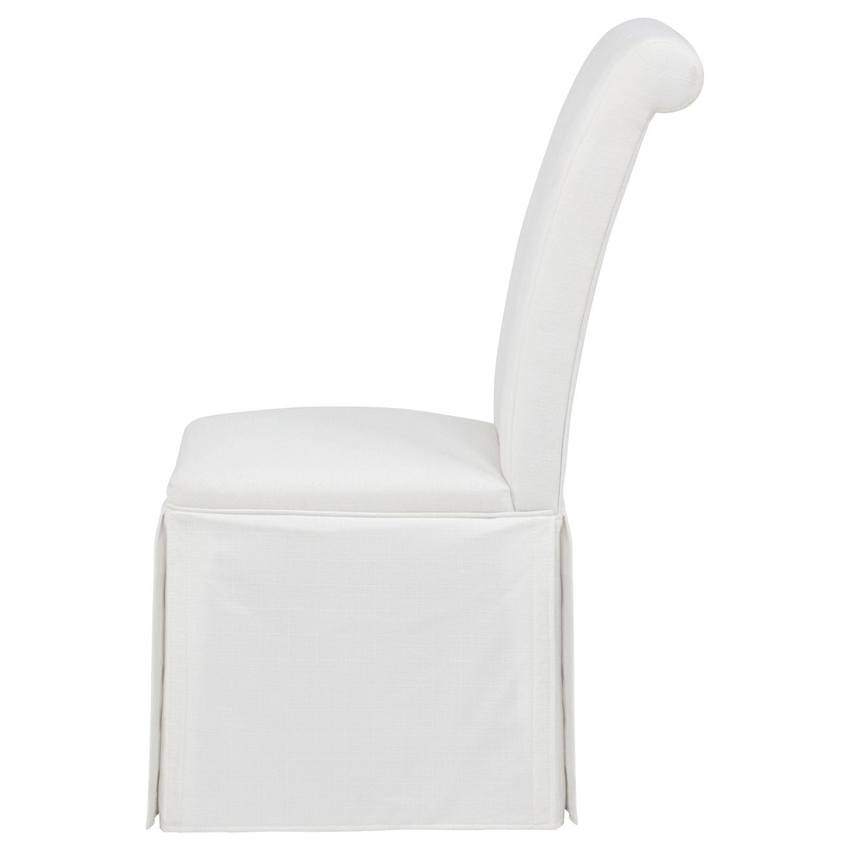 Shawna White Upholstered Skirted Side Chair, Set of 2 - Dining Chairs & Benches available at Alpine Outlets in Denver