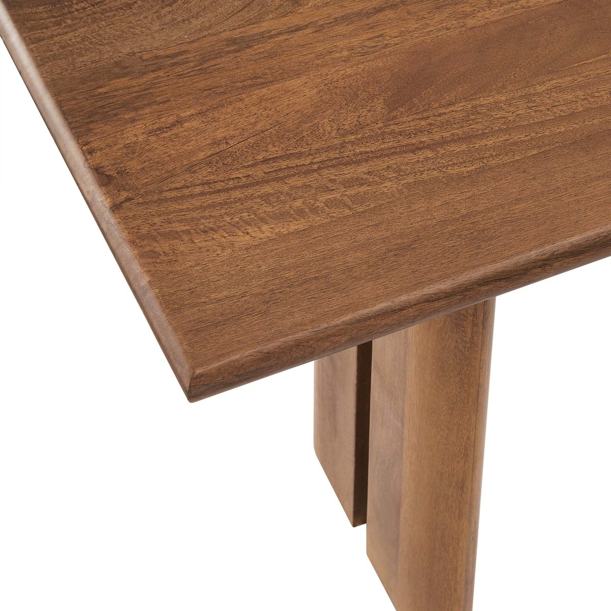 Solid Mango Wood Dining Bench with Modern Farmhouse Design - Benches available at Alpine Outlets in Denver