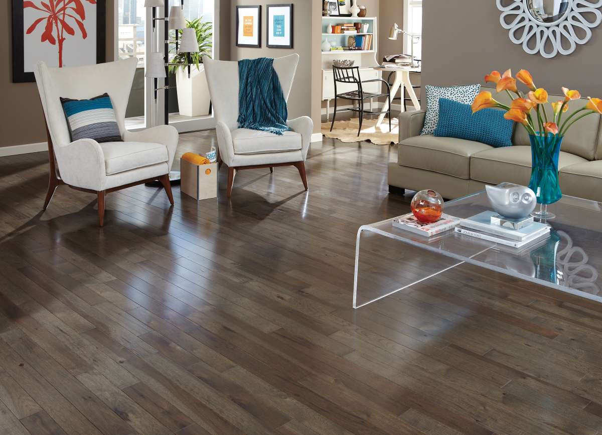 Somerset Character Plank Solid 3/4" Hickory Ember 5" Low Gloss - Hardwood Flooring available at Alpine Outlets in Denver