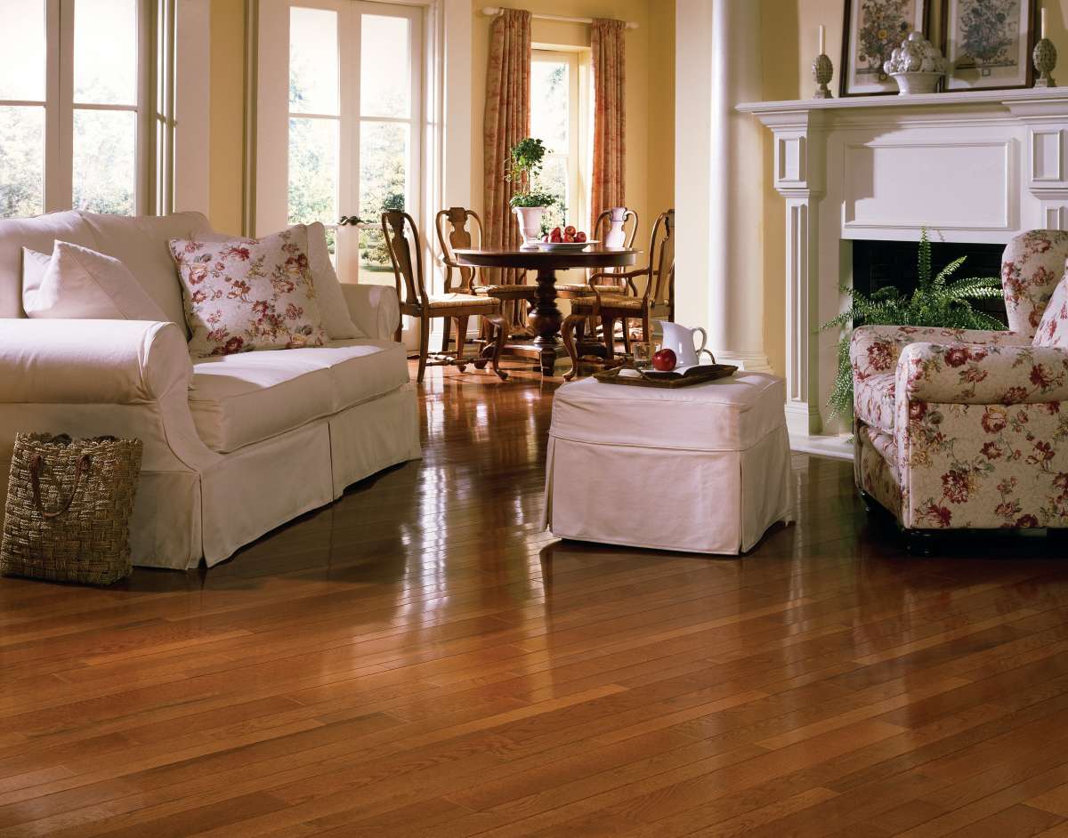 Somerset Color Plank White Oak Gunstock 5" Engineered Hardwood - Hardwood Flooring available at Alpine Outlets in Denver