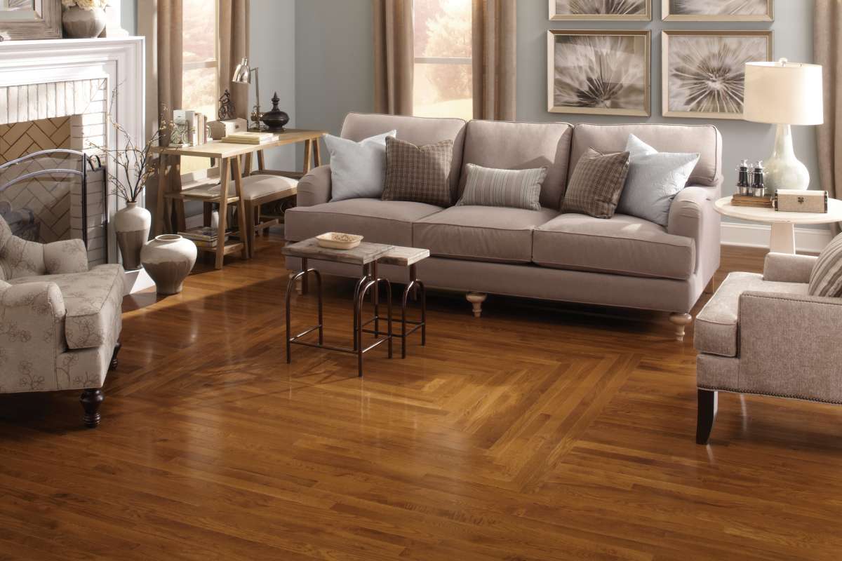 Somerset Color Strip Gunstock White Oak 2 1/4" Solid Hardwood Flooring - Hardwood Flooring available at Alpine Outlets in Denver