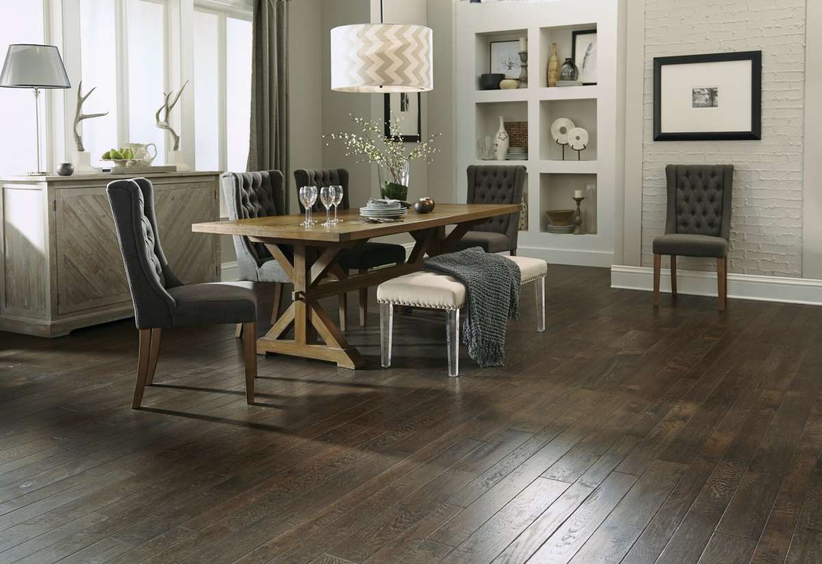 Somerset Hand Crafted Mixed Royal Brown White Oak Engineered Hardwood Flooring - Hardwood Flooring available at Alpine Outlets in Denver