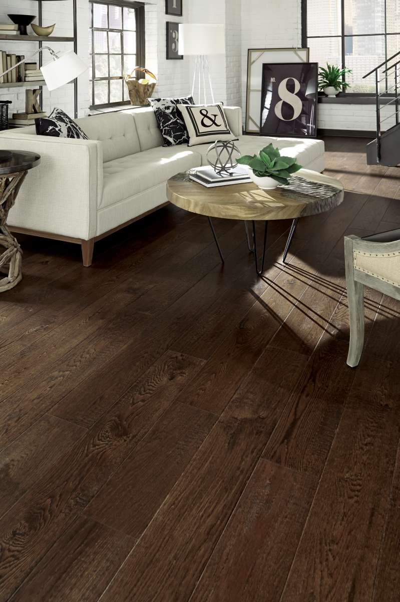 Somerset Hand Crafted Mixed Rustic Autumn White Oak Engineered Hardwood - Hardwood Flooring available at Alpine Outlets in Denver