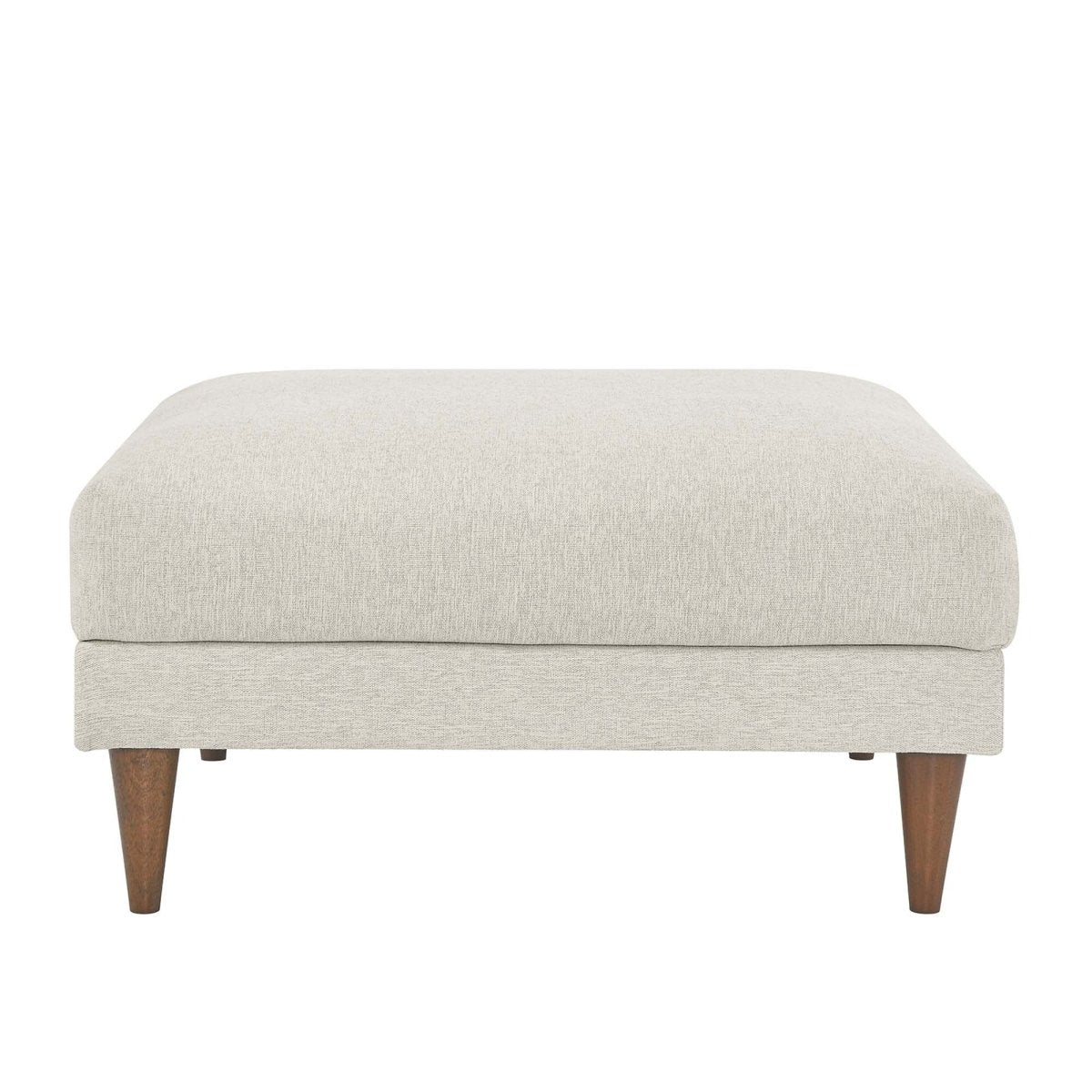 Square Down Filled Fabric Ottoman – Ivory 37 Inch - Ottomans available at Alpine Outlets in Denver
