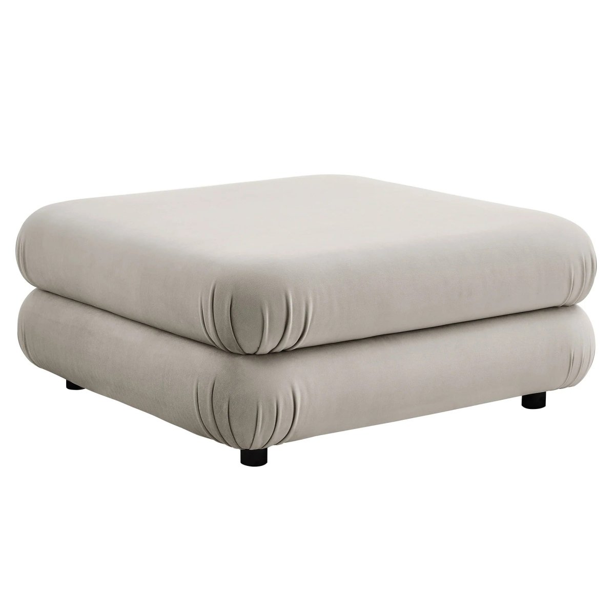Square Velvet Ottoman Coffee Table β Modular 38 Inch - Ottomans available at Alpine Outlets in Denver