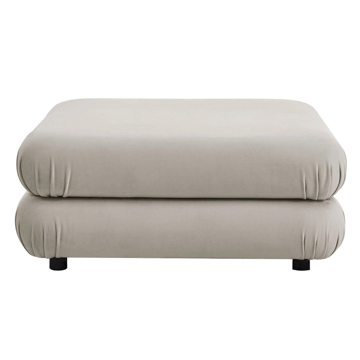 Square Velvet Ottoman Coffee Table β Modular 38 Inch - Ottomans available at Alpine Outlets in Denver