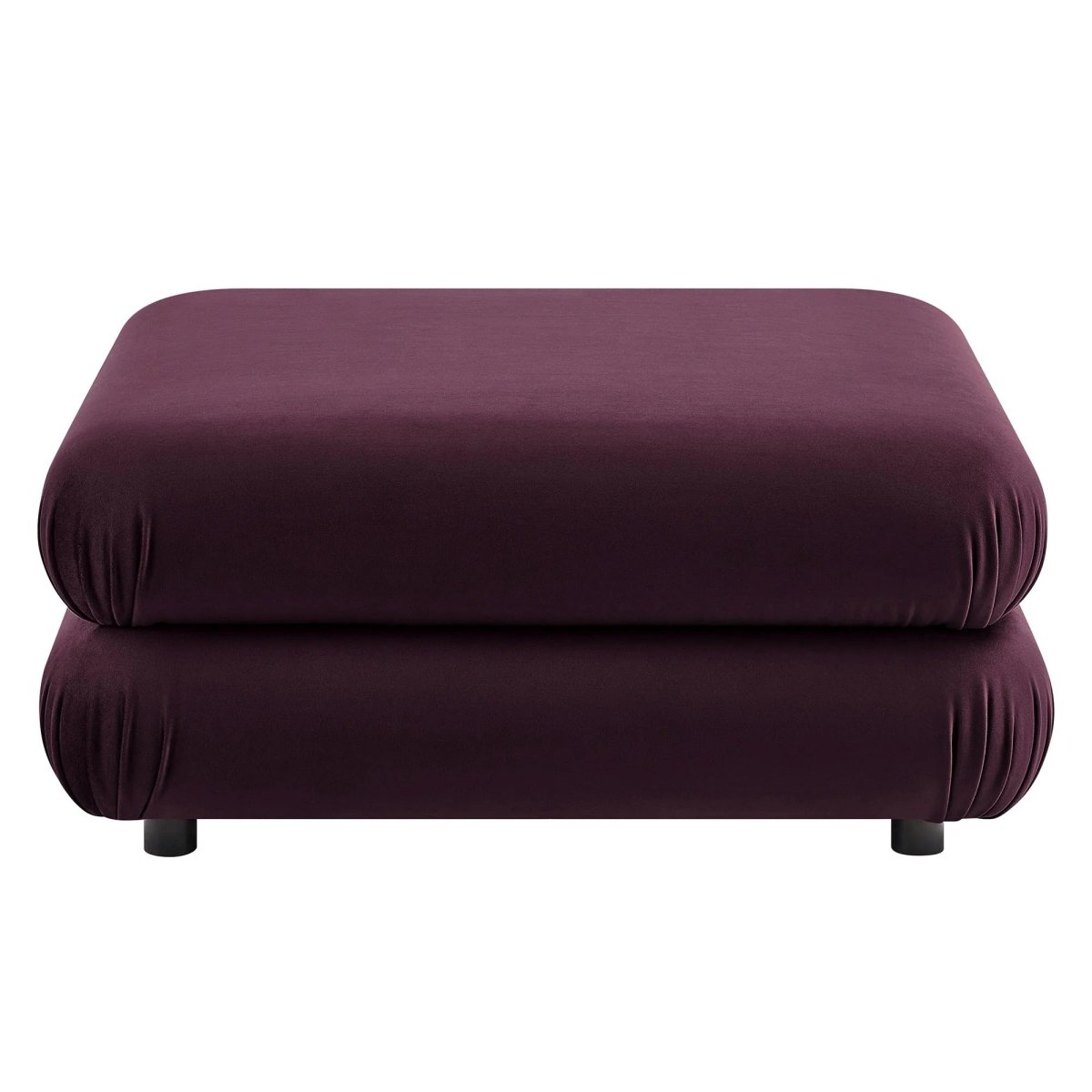 Square Velvet Ottoman Coffee Table β Modular 38 Inch - Ottomans available at Alpine Outlets in Denver