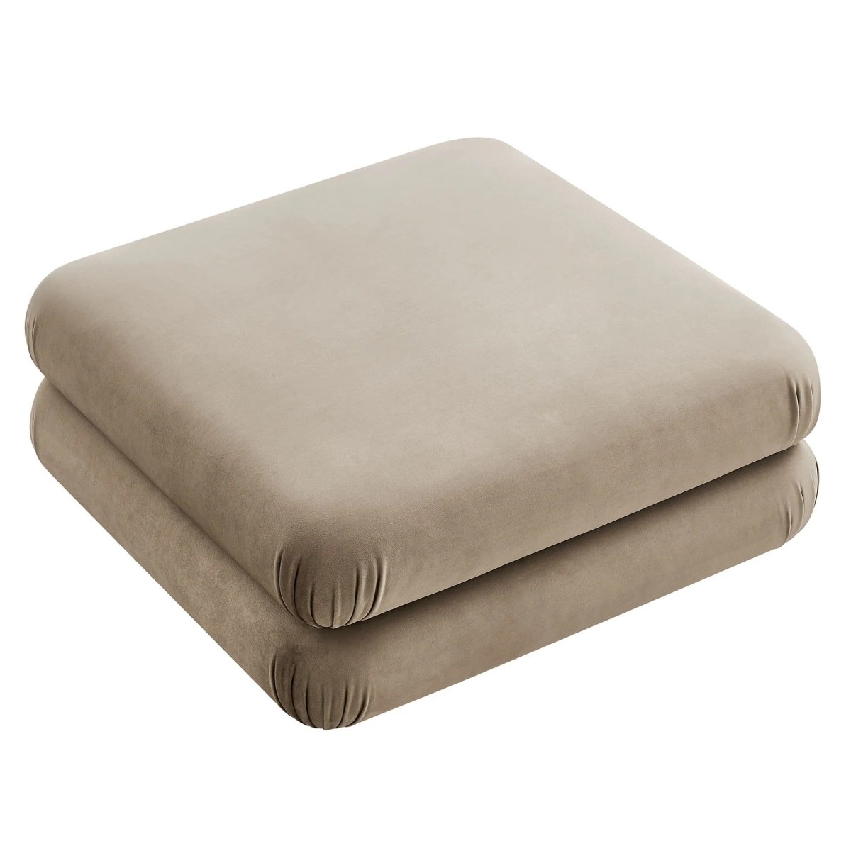Square Velvet Ottoman Coffee Table β Modular 38 Inch - Ottomans available at Alpine Outlets in Denver
