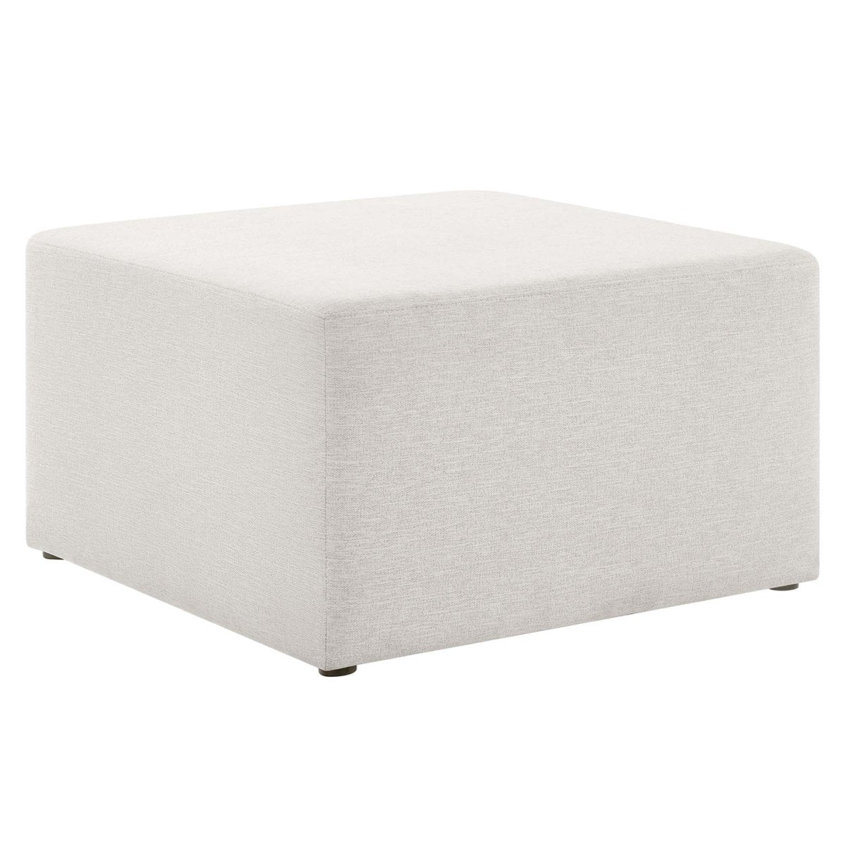 Square Woven Fabric Ottoman – Heathered Upholstered 28 Inch - Ottomans available at Alpine Outlets in Denver