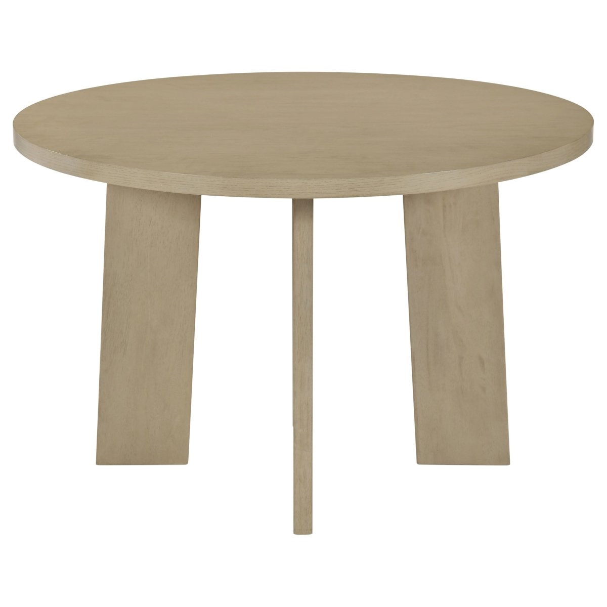 Strouse 47" Round Pedestal Dining Table, Natural Oak - Dining Tables & Bar Tables available at Alpine Outlets in Denver
