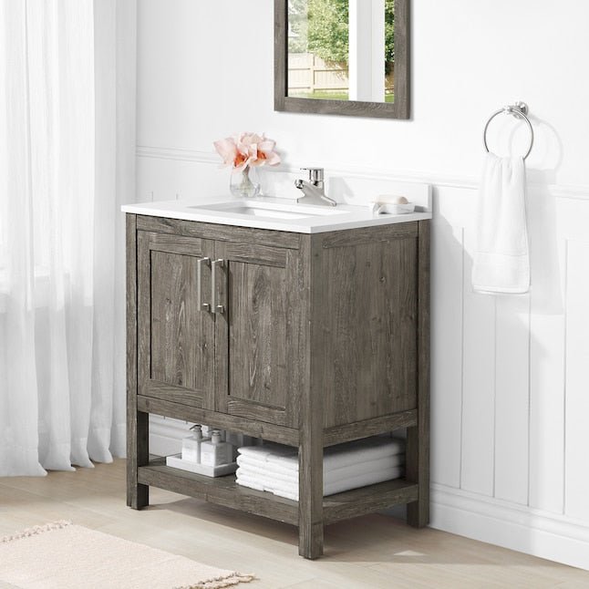 Style Selections Howell 30 Inch Single Sink Bathroom Vanity - 🟢 Bathroom Vanities available at Alpine Outlets in Denver