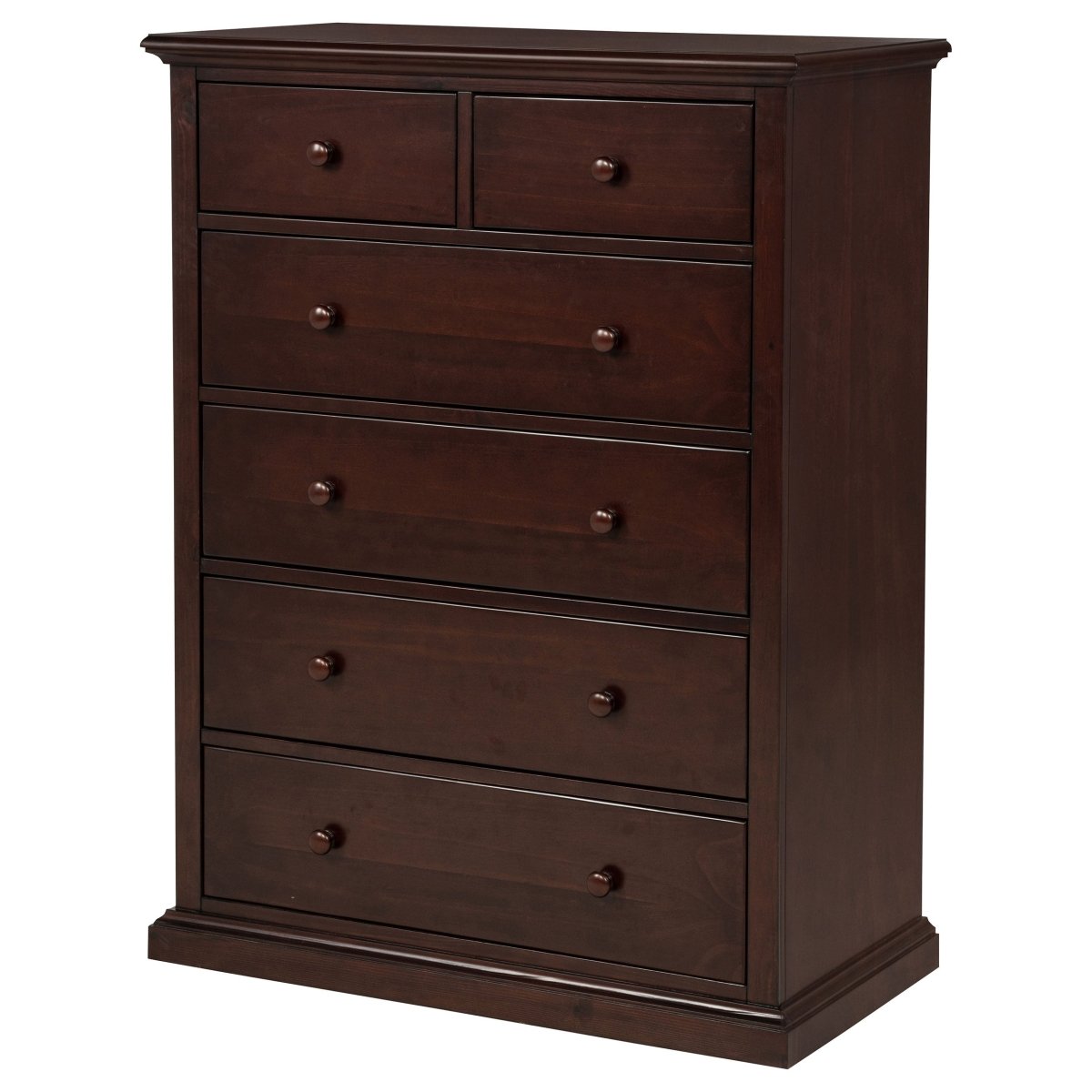 Sumerlin 6-Drawer Chest of Drawers in Cappuccino - Chests available at Alpine Outlets in Denver