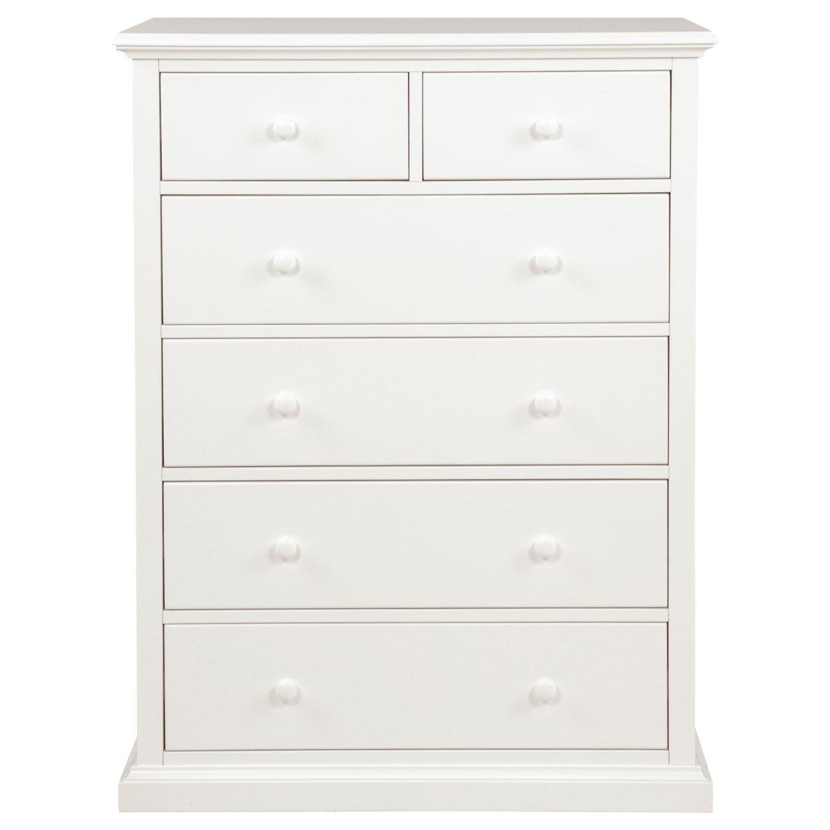 Sumerlin 6-Drawer Chest of Drawers in White - Chests available at Alpine Outlets in Denver