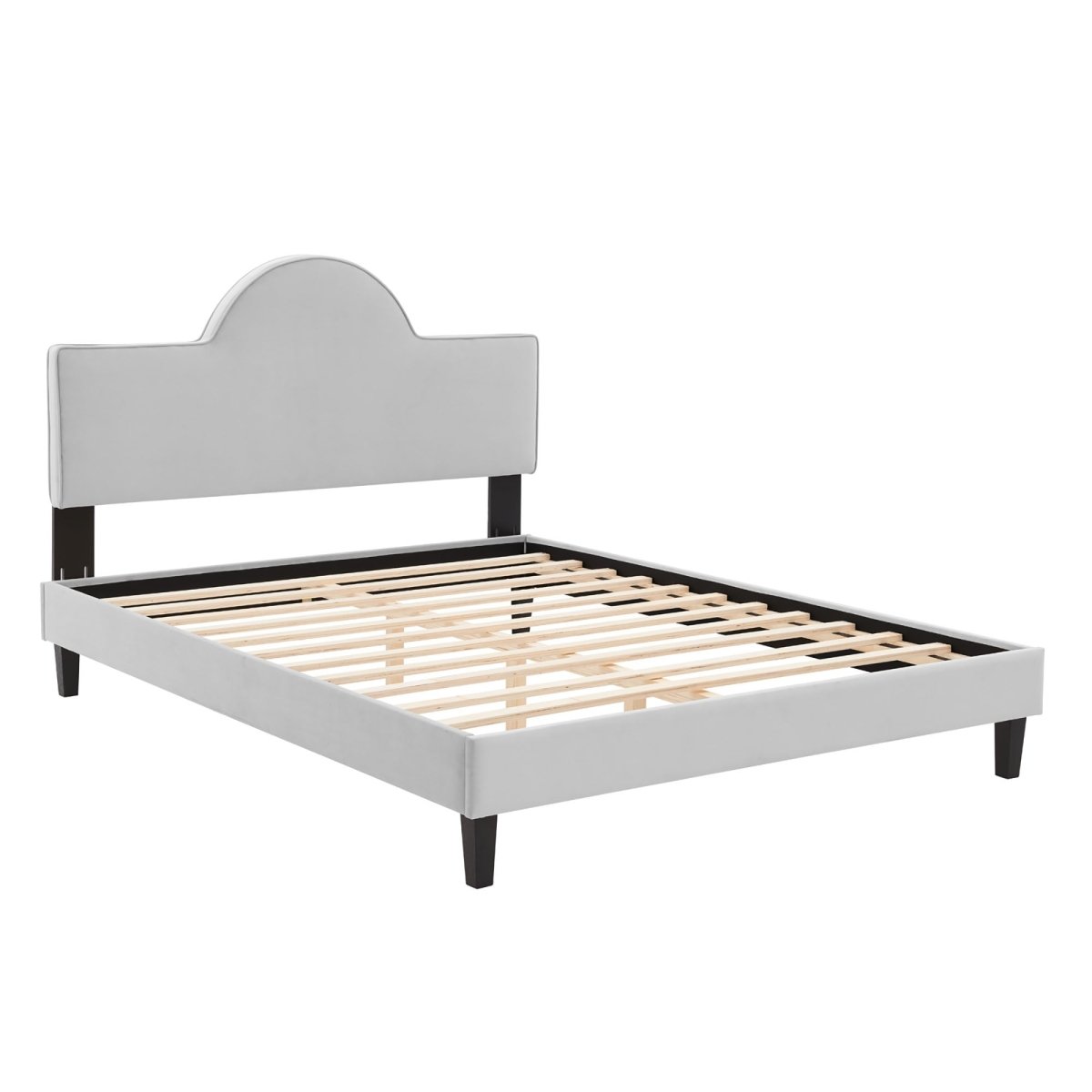 Sunrise Arch Performance Velvet Platform Bed - Platform Bed available at Alpine Outlets in Denver