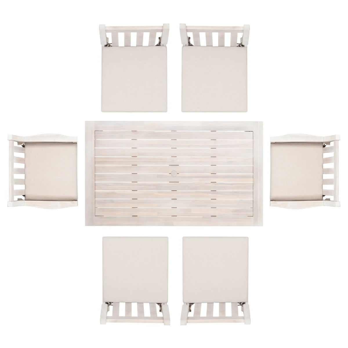 Svana 7PC Outdoor Dining Set - 🟢 Outdoor Furniture Sets available at Alpine Outlets in Denver