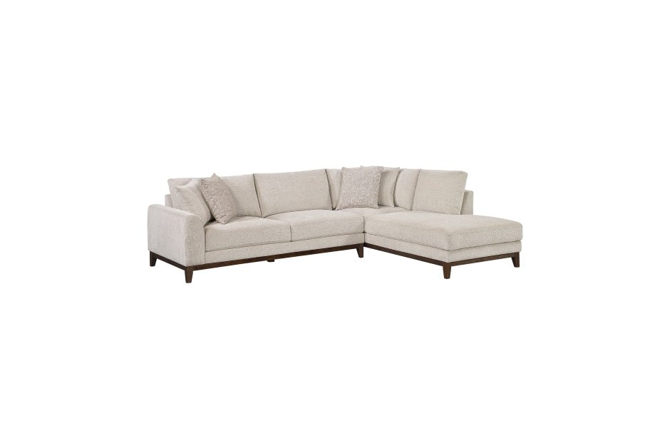 Taupe Chenille 2-Piece Sectional with Left-Facing Chaise - 🟢 Living Room Furniture available at Alpine Outlets in Denver