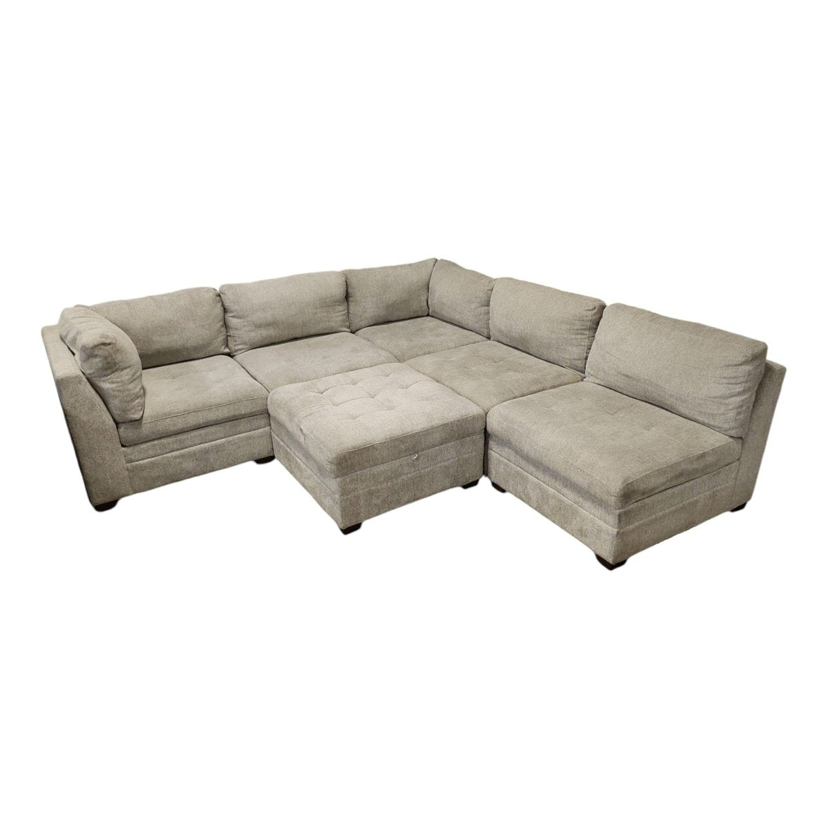 Thomasville Tisdale 6-Piece Modular Sectional in Beige with Storage Ottoman  - Only $799.99 at Alpine Outlets, Denver