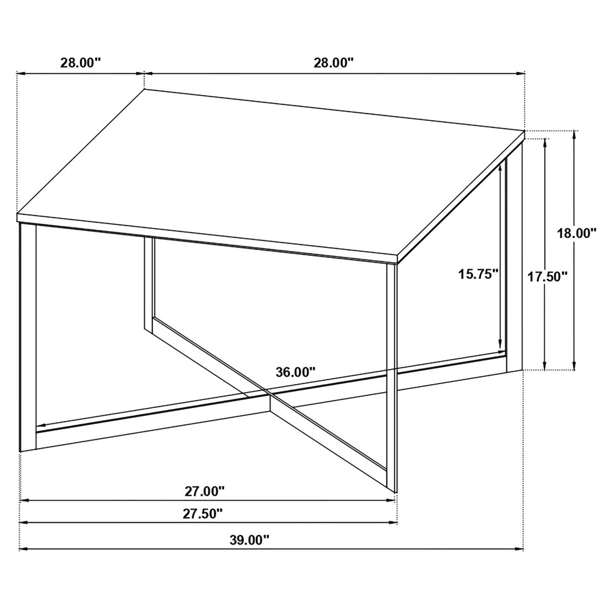 Tobin 2 - Piece Marble Top Coffee and End Table Set - Coffee Table Sets available at Alpine Outlets in Denver