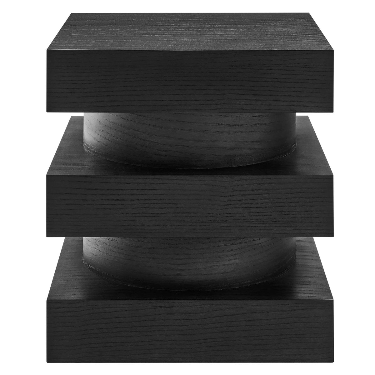 Totem Wood Side Table Stacked Design – 18 Inch Square - End & Side Tables available at Alpine Outlets in Denver