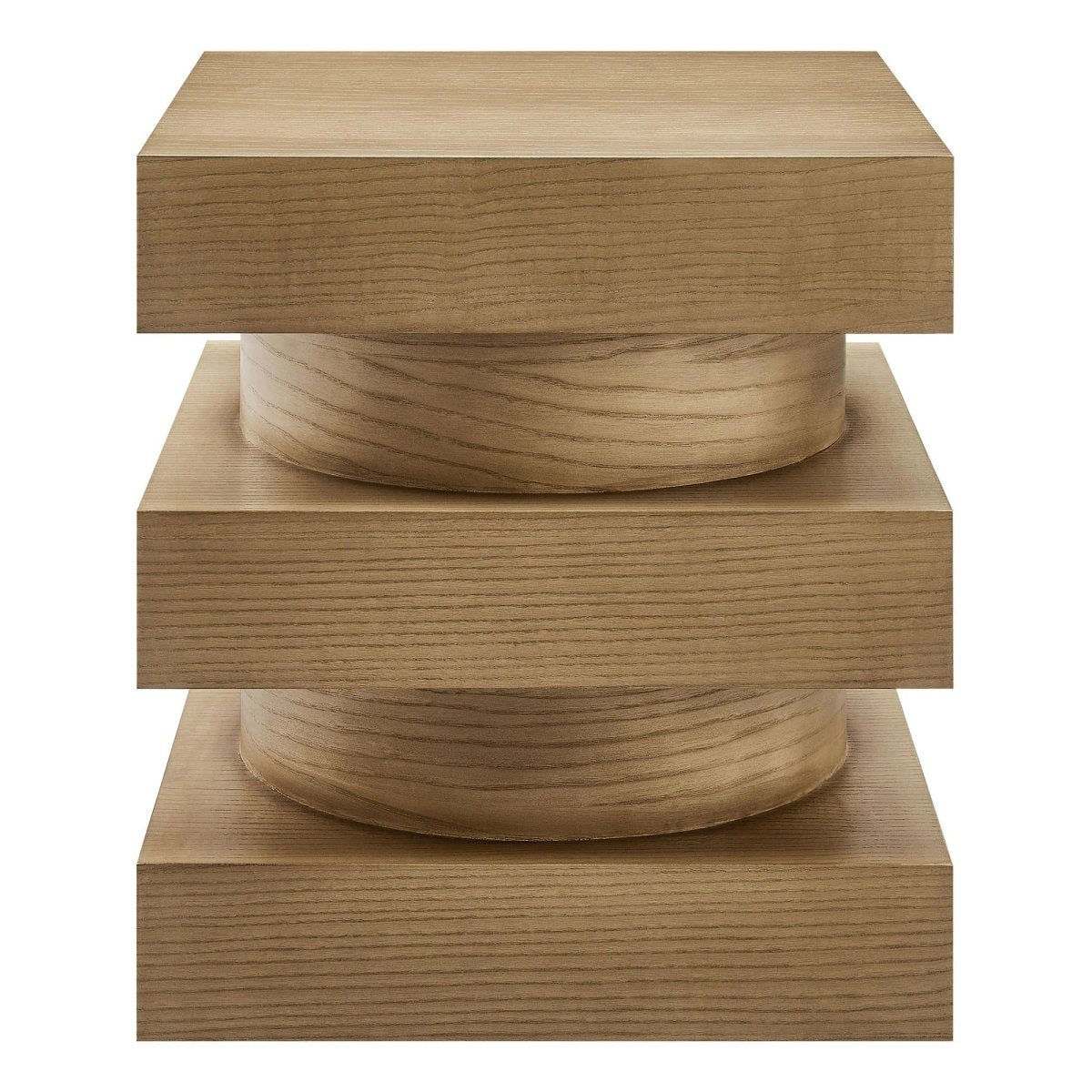 Totem Wood Side Table Stacked Design – 18 Inch Square - End & Side Tables available at Alpine Outlets in Denver