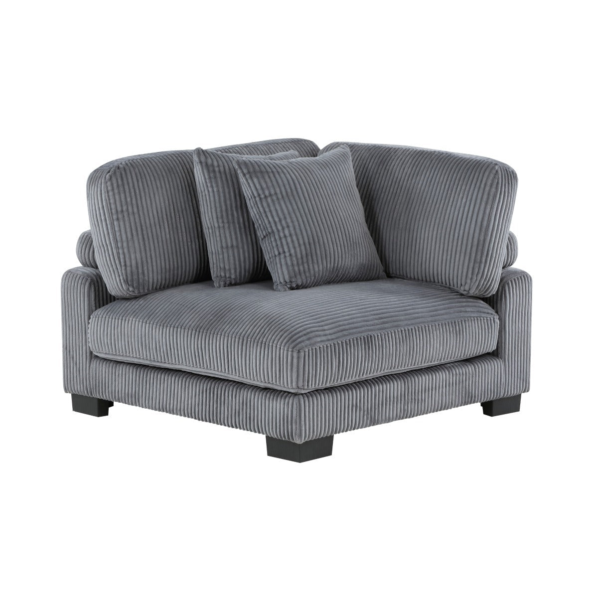 Traverse Modular Sectional Corner Chair in Gray - 🟢 Corner Chairs available at Alpine Outlets in Denver