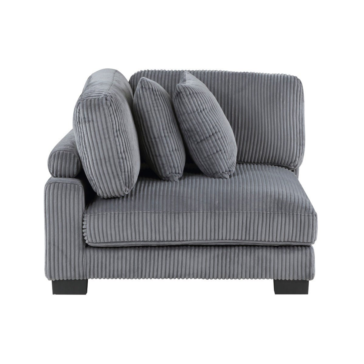 Traverse Modular Sectional Corner Chair in Gray - 🟢 Corner Chairs available at Alpine Outlets in Denver