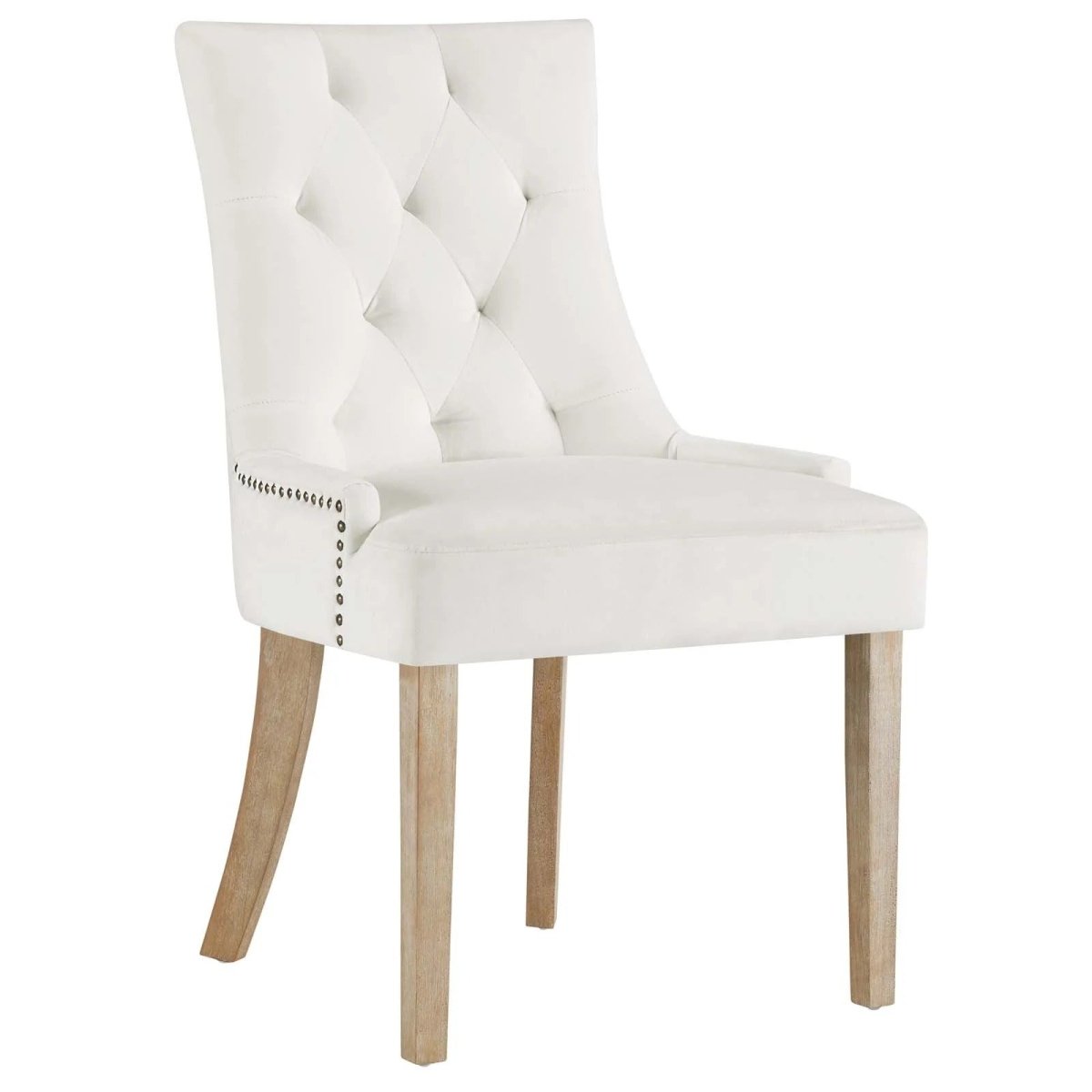 Tufted Performance Velvet Dining Chair with Nailhead Trim and Back Ring - Dining Chairs available at Alpine Outlets in Denver