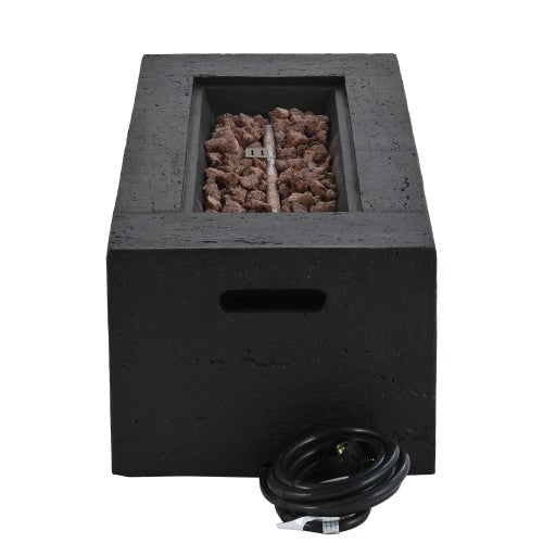 U_STYLE 2 - Piece 41.9" Propane Fire Pit Set with MGO Tank Cover Table - 🟢 Fire Pits available at Alpine Outlets in Denver