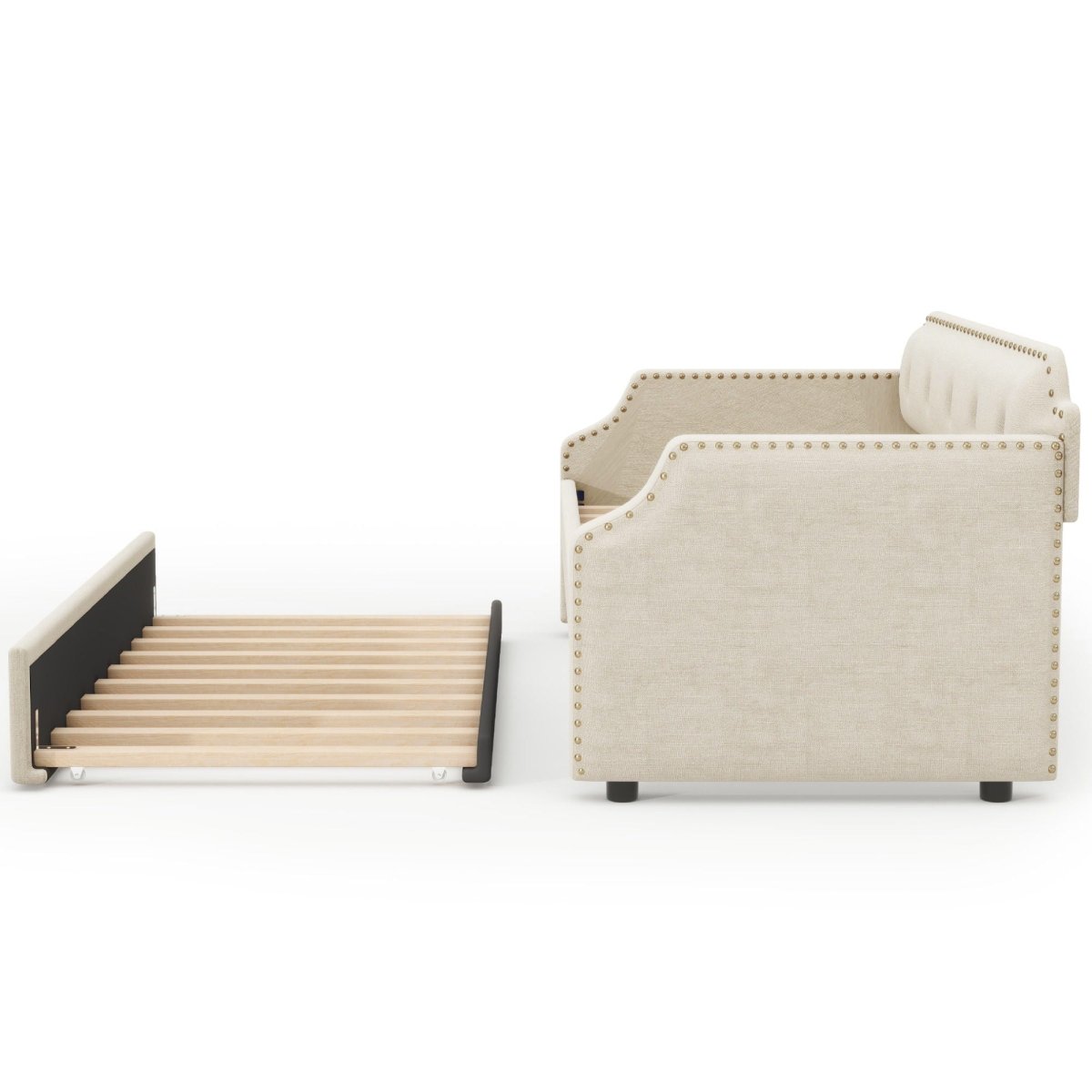 Upholstered Daybed With Trundle - Trundle Beds available at Alpine Outlets in Denver
