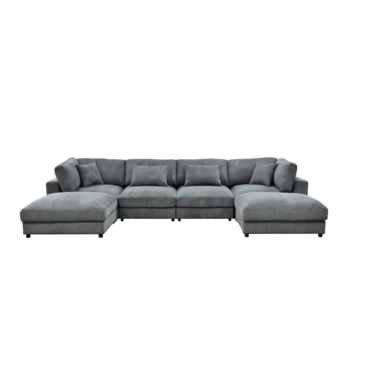 Upholstered Modular Sectional & Custom Configuration And Toss Pillows - 3 Piece Living Room Sets available at Alpine Outlets in Denver
