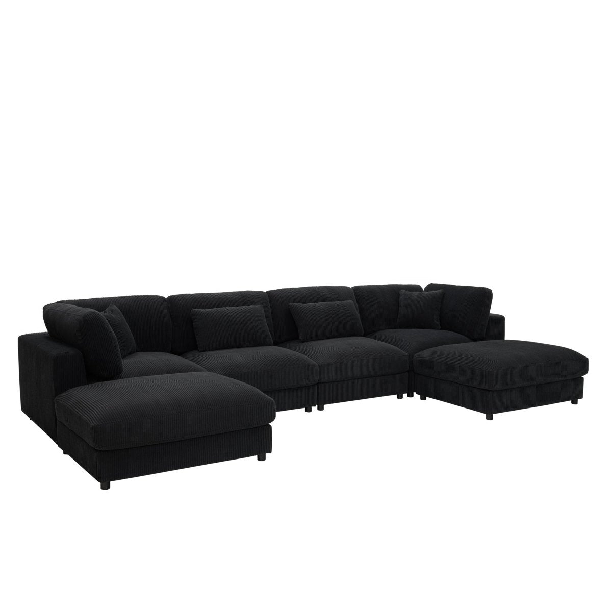 Upholstered Modular Sectional & Custom Configuration And Toss Pillows - 3 Piece Living Room Sets available at Alpine Outlets in Denver