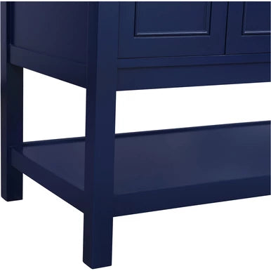 Metropolis 60 inch Blue Vanity Sink Set