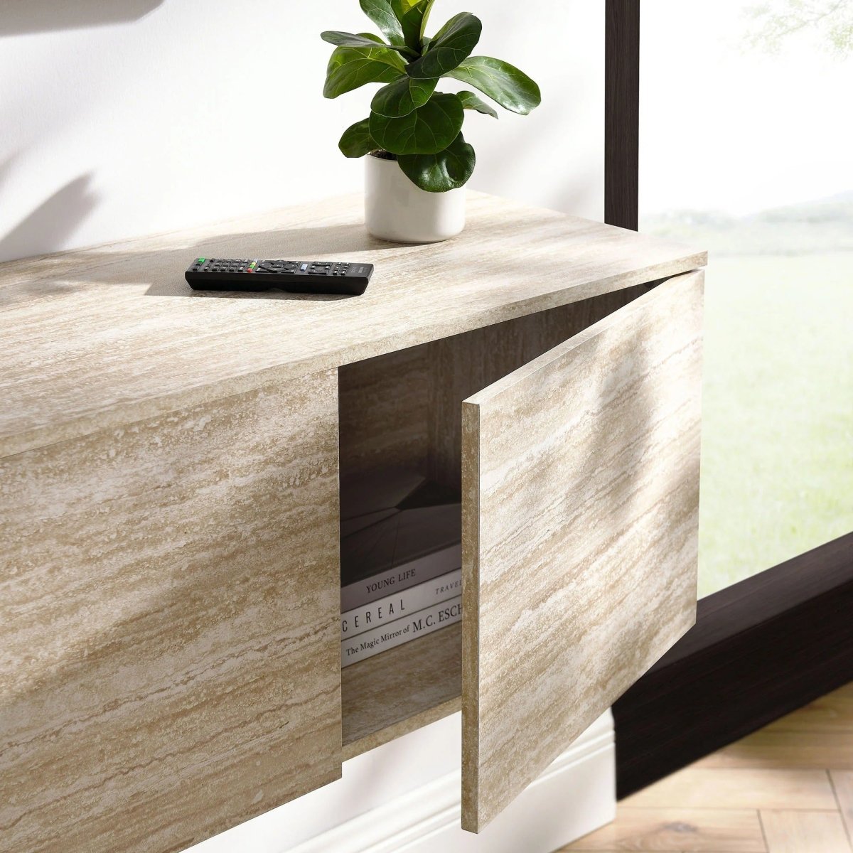 Wall Mounted Media Console TV Stand 71 Inch - TV Stands available at Alpine Outlets in Denver